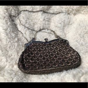 Hand-Beaded Bag